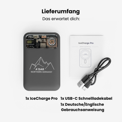 IceCharge - Magnetische PowerBank +  integrierte Kühlung