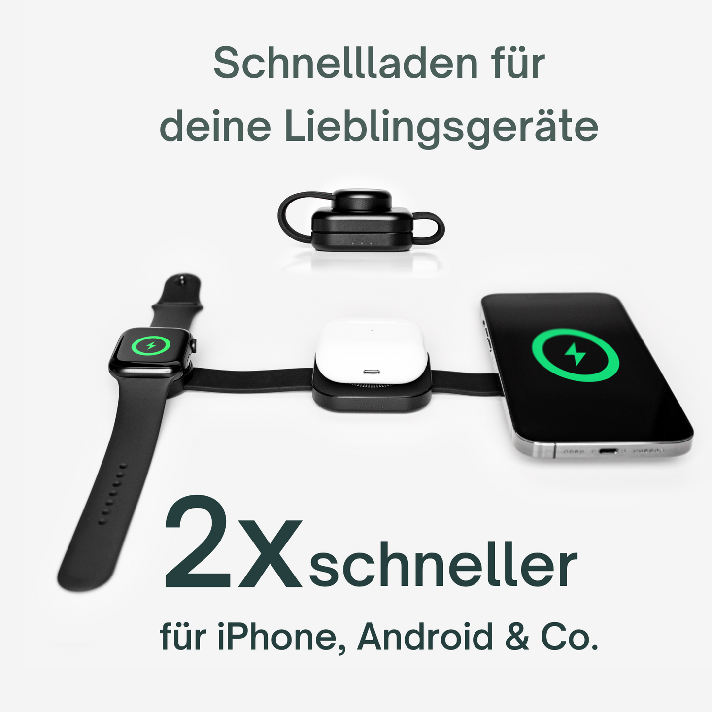 AdarGo! - kabelloses & 3-in-1 Faltbares Ladepad